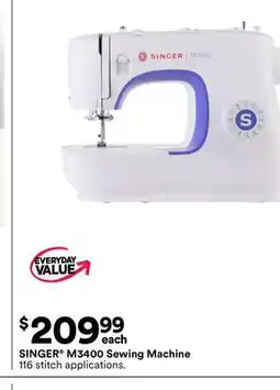 Michaels SINGER m3400 Sewing machine offer