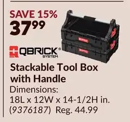 Princess Auto Stackable Tool Box with Handle offer