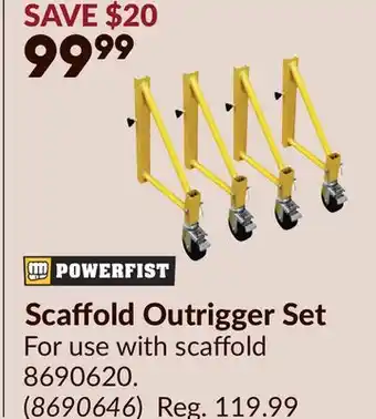 Princess Auto Scaffold Outrigger Set offer