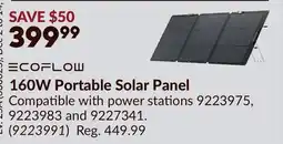 Princess Auto 160W Portable Solar Panel offer