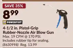 Princess Auto 4-1/2 in. Pistol-Grip Rubber-Nozzle Air Blow Gun offer