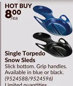 Princess Auto Single Torpedo Snow Sleds offer