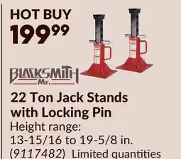 Princess Auto 22 Ton Jack Stands with Locking Pin offer