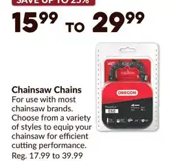Princess Auto Chainsaw Chains offer