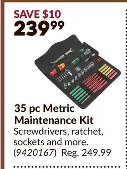 Princess Auto 35 pc Metric Maintenance Kit offer