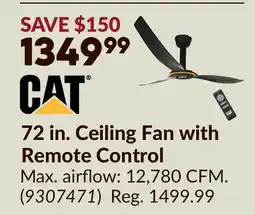 Princess Auto CAT 72 in. Ceiling Fan with Remote Control offer
