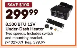 Princess Auto MARADYNE 8,500 BTU 12V Under-Dash Heater offer