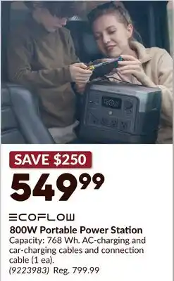 Princess Auto 800W Portable Power Station offer