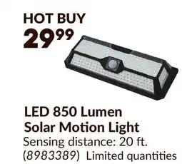 Princess Auto LED 850 Lumen Solar Motion Light offer