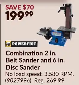 Princess Auto Combination 2 in. Belt Sander and 6 in. Disc Sander offer