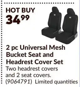 Princess Auto 2 pc Universal Mesh Bucket Seat and Headrest Cover Set offer