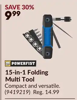 Princess Auto 15-in-1 Folding Multi Tool offer