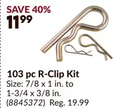 Princess Auto 103 pc R-Clip Kit offer