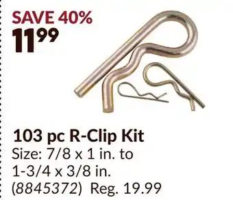 Princess Auto 103 pc R-Clip Kit offer