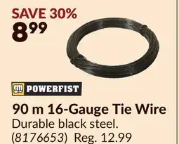Princess Auto 90 m 16-Gauge Tie Wire offer