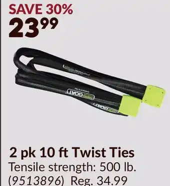 Princess Auto 2 pk 10 ftTwist Ties offer
