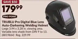 Princess Auto TRUBLU Pro Digital Blue Lens Auto-Darkening Welding Helmet offer