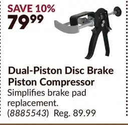 Princess Auto Dual-Piston Disc Brake Piston Compressor offer