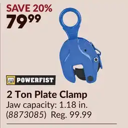 Princess Auto 2 Ton Plate Clamp offer