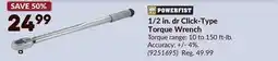 Princess Auto POWERFIST 1/2 in. dr Click-Type Torque Wrench offer