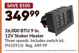 Princess Auto 26,000 BTU 9 in. 12V Stoker Heater offer