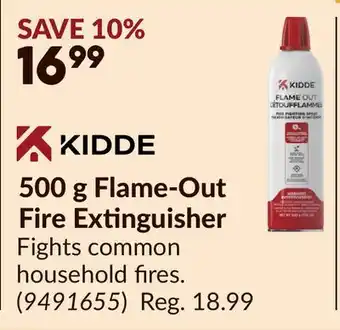 Princess Auto KIDDE 500 g Flame-Out Fire Extinguisher offer