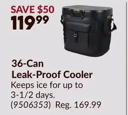 Princess Auto 36-Can Leak-Proof Cooler offer