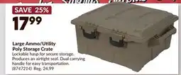 Princess Auto Large Ammo/Utility Poly Storage Crate offer