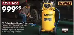 Princess Auto 30 Gallon Portable Air Compressor offer