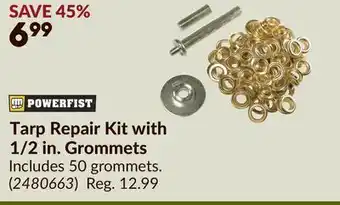Princess Auto Tarp Repair Kit with 1/2 in. Grommets offer