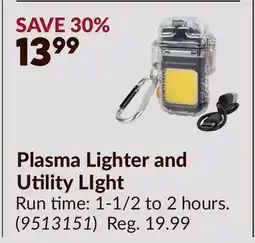 Princess Auto Plasma Lighter and Utility LIght offer