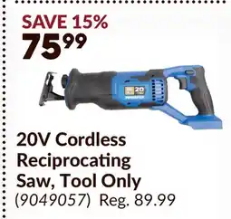 Princess Auto POWERFIST 20V Cordless Reciprocating Saw offer