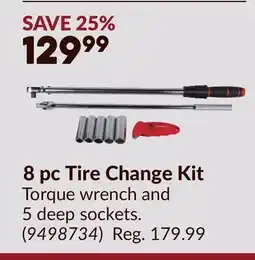 Princess Auto 8 pc Tire Change Kit offer