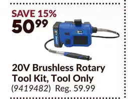 Princess Auto POWERFIST 20V Brushless Rotary Tool Kit offer