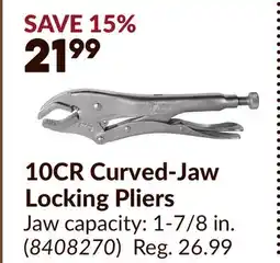 Princess Auto 10CR Curved-Jaw Locking Pliers offer