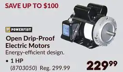 Princess Auto 1 HP Open Drip-Proof Electric Motors offer