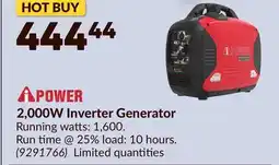 Princess Auto 2,000W Inverter Generator offer