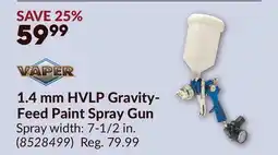 Princess Auto 1.4 mm HVLP Gravity- Feed Paint Spray Gun offer
