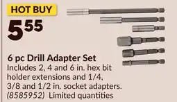 Princess Auto 6 pc Drill Adapter Set offer