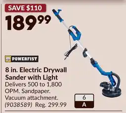 Princess Auto POWERFIST 8 in. Electric Drywall Sander with Light offer