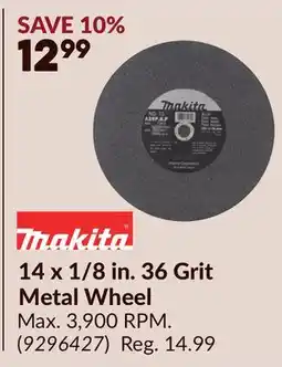Princess Auto 14 x 1/8 in. 36 Grit Metal Wheel offer