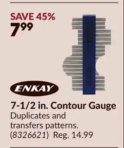 Princess Auto 7-1/2 in. Contour Gauge offer
