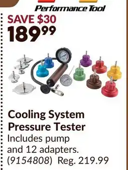 Princess Auto Cooling System Pressure Tester offer