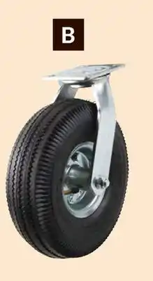Princess Auto 10 in. Pneumatic Casters Swivel offer