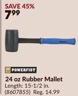Princess Auto 24 oz Rubber Mallet offer
