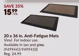 Princess Auto 20 x 36 in. Anti-Fatigue Mats offer