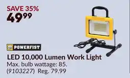 Princess Auto LED 10,000 Lumen Work Light offer