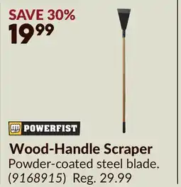 Princess Auto Wood-Handle Scraper offer