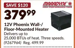 Princess Auto 12V Phoenix Wall-/ Floor-Mounted Heater offer