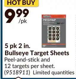 Princess Auto 5 pk 2 in. Bullseye Target Sheets offer